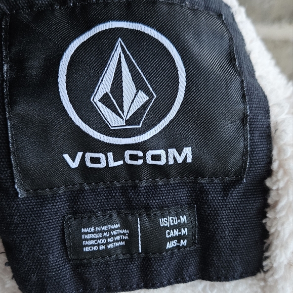 Volcom Fleece Lined Jacket Sz Medium - Picture 6 of 7